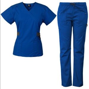 🍒04 7897 MedGear Scrub Set ROYAL BLUE LARGE